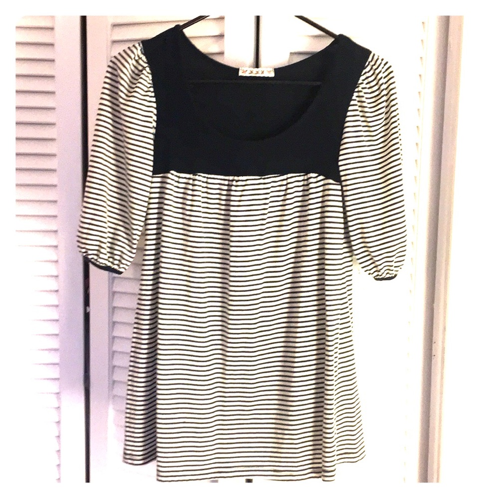 3/4 sleeve Striped Shirt